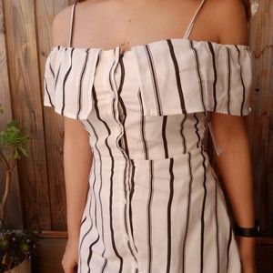 White striped dress